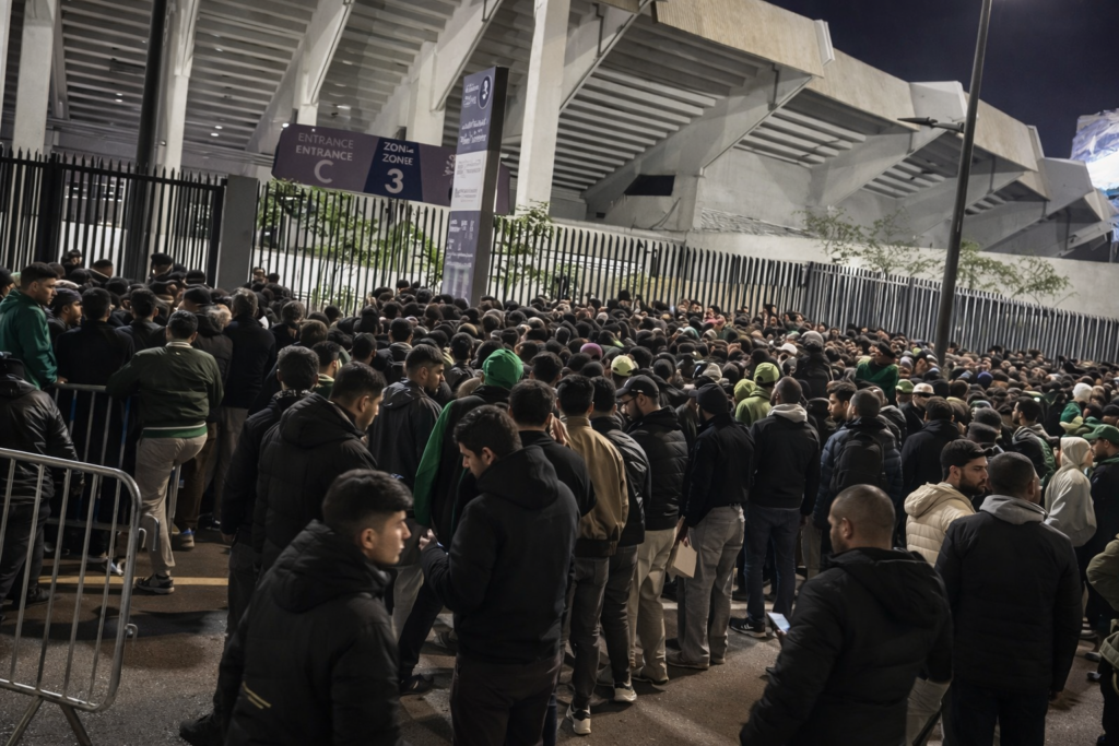 جماهير الرجاء تواجه عواقب التزوير وسوء التنظيم في ملعب دونور وسط أجواء متوترة وصعبة