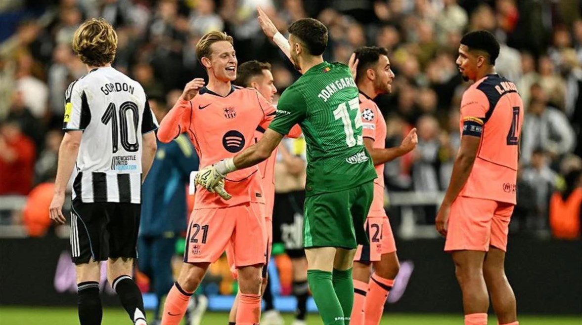 يامال يسجل هدفا قاتلا ينقذ برشلونة من الهزيمة أمام نيوكاسل في مباراة مثيرة بدوري الأبطال